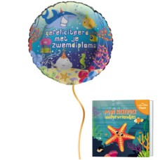 Balloon 'swimming diploma' with a gift of your choice